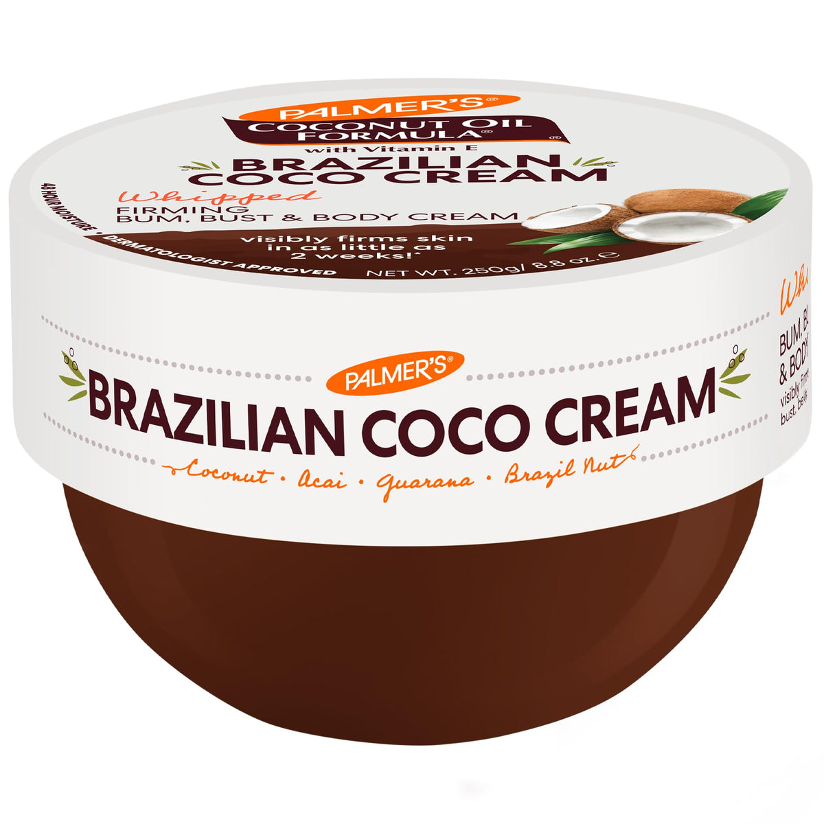 Palmer's Coconut Oil Formula Brazilian Coco Cream with Vitamin E, 8.8 Fl Oz, Whipped Bum - FENGGESTORE20