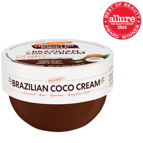 Palmer's Coconut Oil Formula Brazilian Coco Cream with Vitamin E, 8.8 Fl Oz, Whipped Bum - FENGGESTORE20