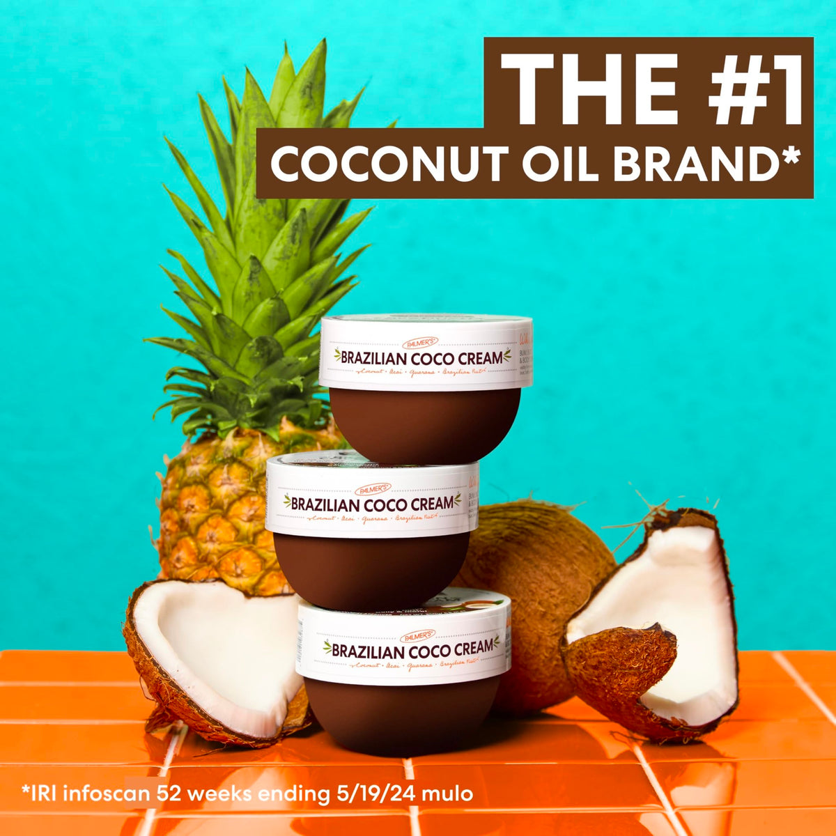 Palmer's Coconut Oil Formula Brazilian Coco Cream with Vitamin E, 8.8 Fl Oz, Whipped Bum - FENGGESTORE20