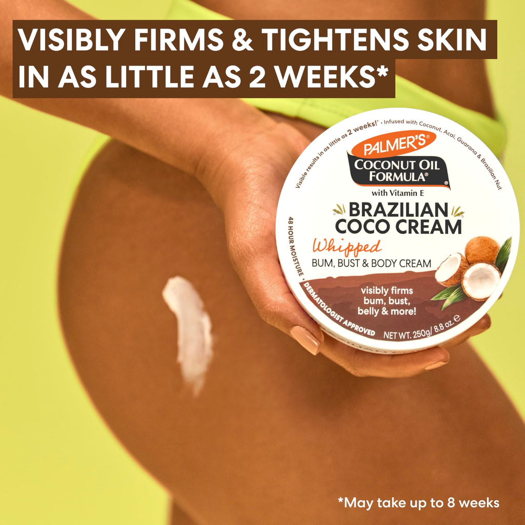 Palmer's Coconut Oil Formula Brazilian Coco Cream with Vitamin E, 8.8 Fl Oz, Whipped Bum - FENGGESTORE20