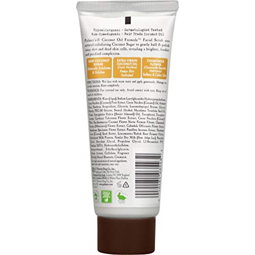 Palmer's Coconut Oil Formula Coconut Sugar Facial Scrub Exfoliator, Face Scrub to Gently - FENGGESTORE20