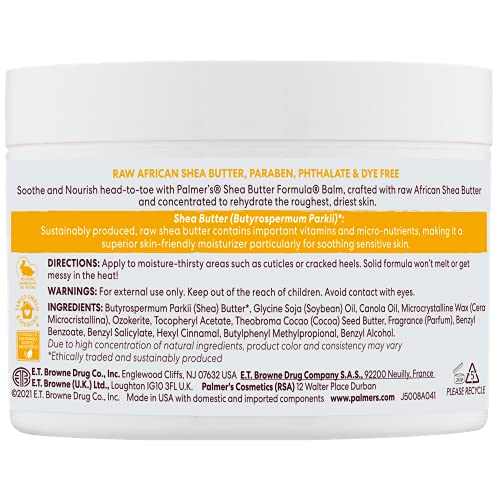 Palmer's Shea Butter Formula Raw African Shea Butter Balm, Nourishing Body Moisturizer - FENGGESTORE20