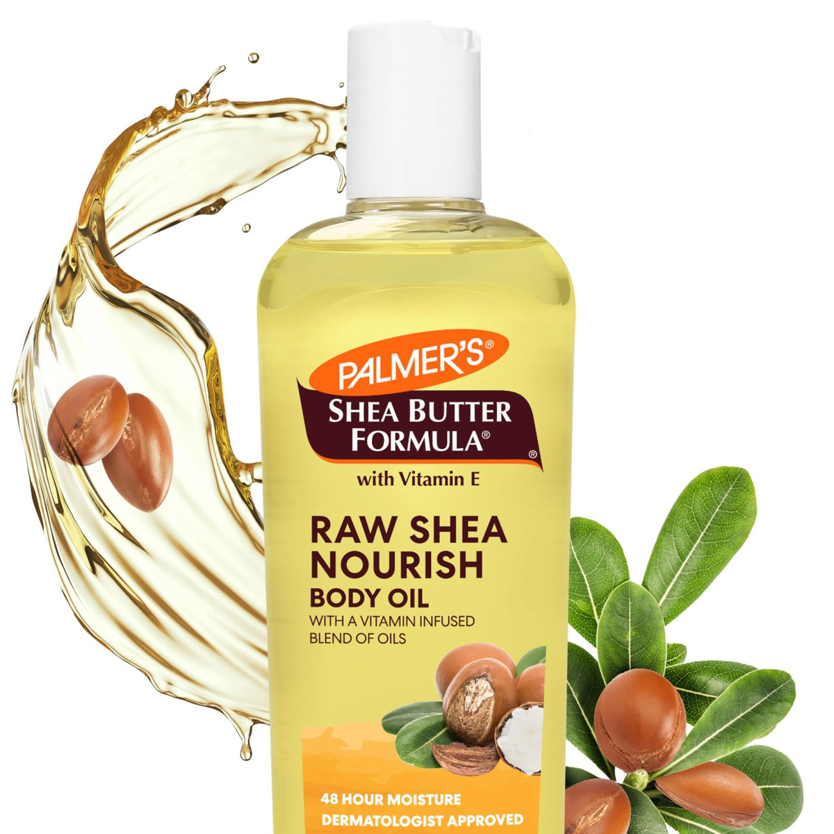 Palmer's Shea Formula Raw Shea Body Oil with Vitamin E, Deep Body Moisturizer to Soothe - FENGGESTORE20