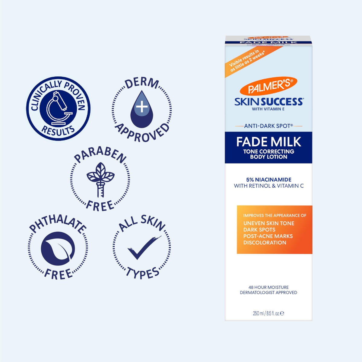 Palmer's Skin Success Anti-Dark Spot Fade Milk Body Lotion, 8.5 Ounce - FENGGESTORE20