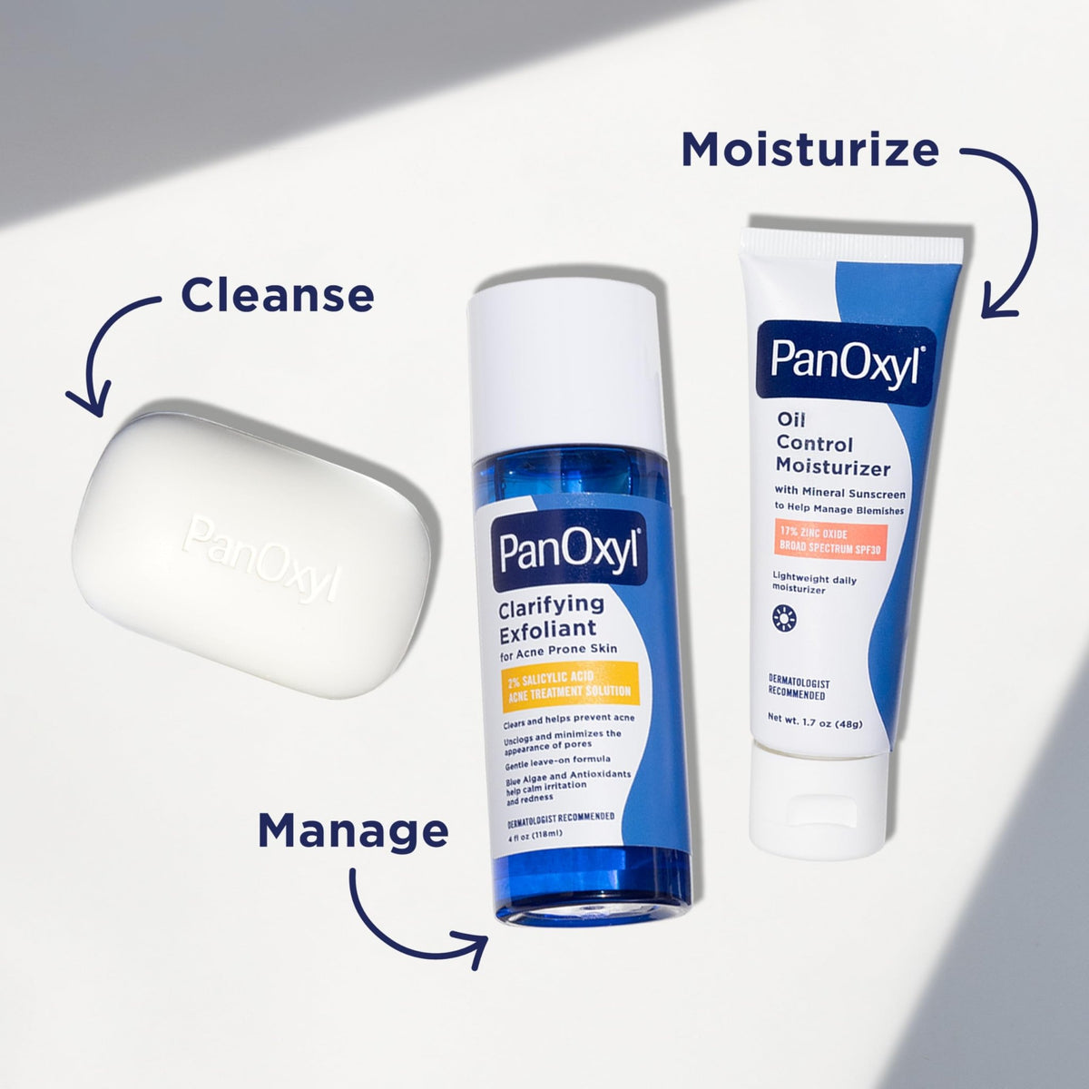 PanOxyl Clarifying Exfoliant with 2% Salicylic Acid, BHA Liquid Exfoliant for Face, Unclogs, Minimizes Appearance of Pores - FENGGESTORE20