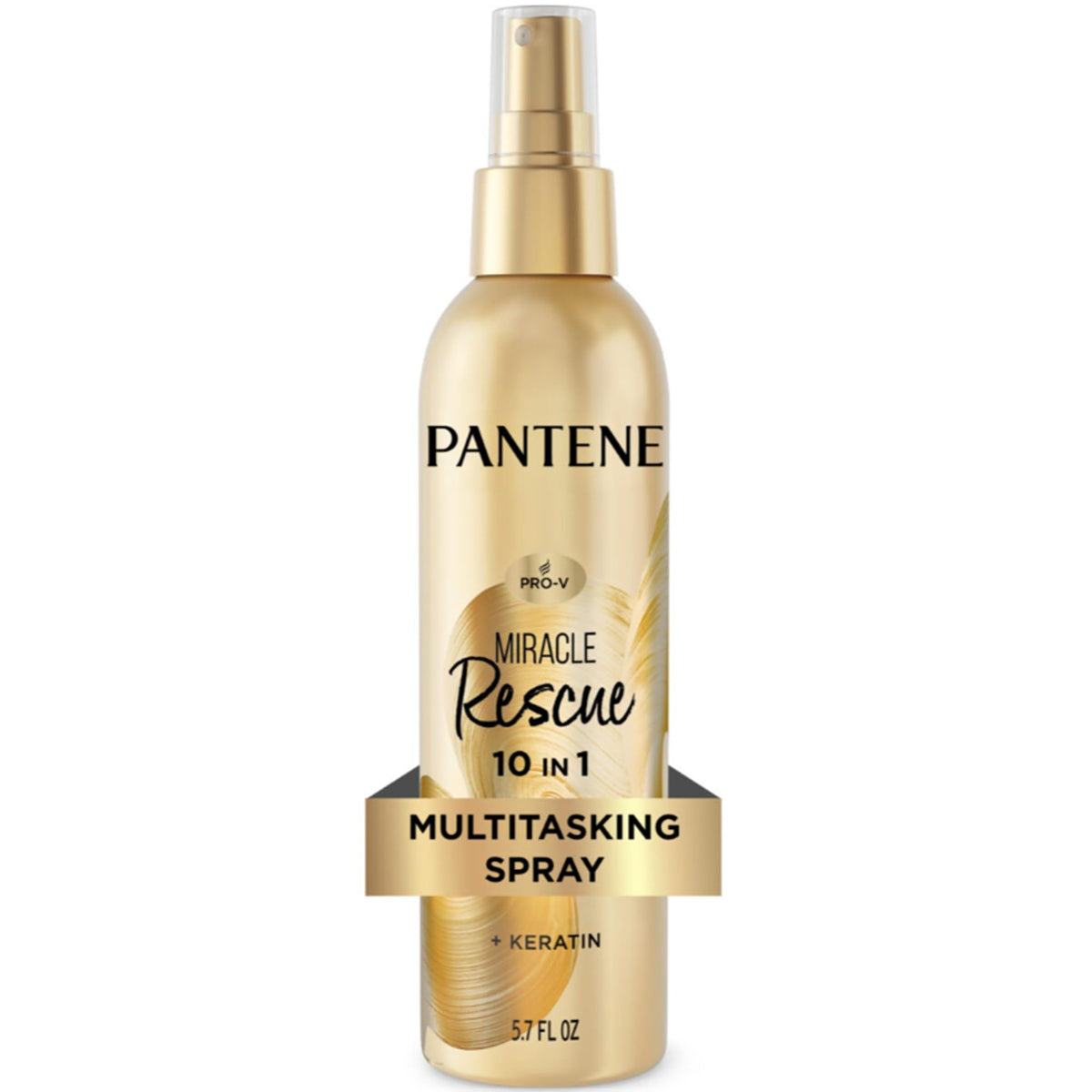 Pantene Miracle Rescue 10in1 Multitasking Spray - Heat Protection, Detangles, Repairs Damaged, Dry Hair, Improves Shine, Leave-In Conditioning Treatment with Keratin and Pro-Vitamin B5, 5.7 oz - FENGGESTORE20