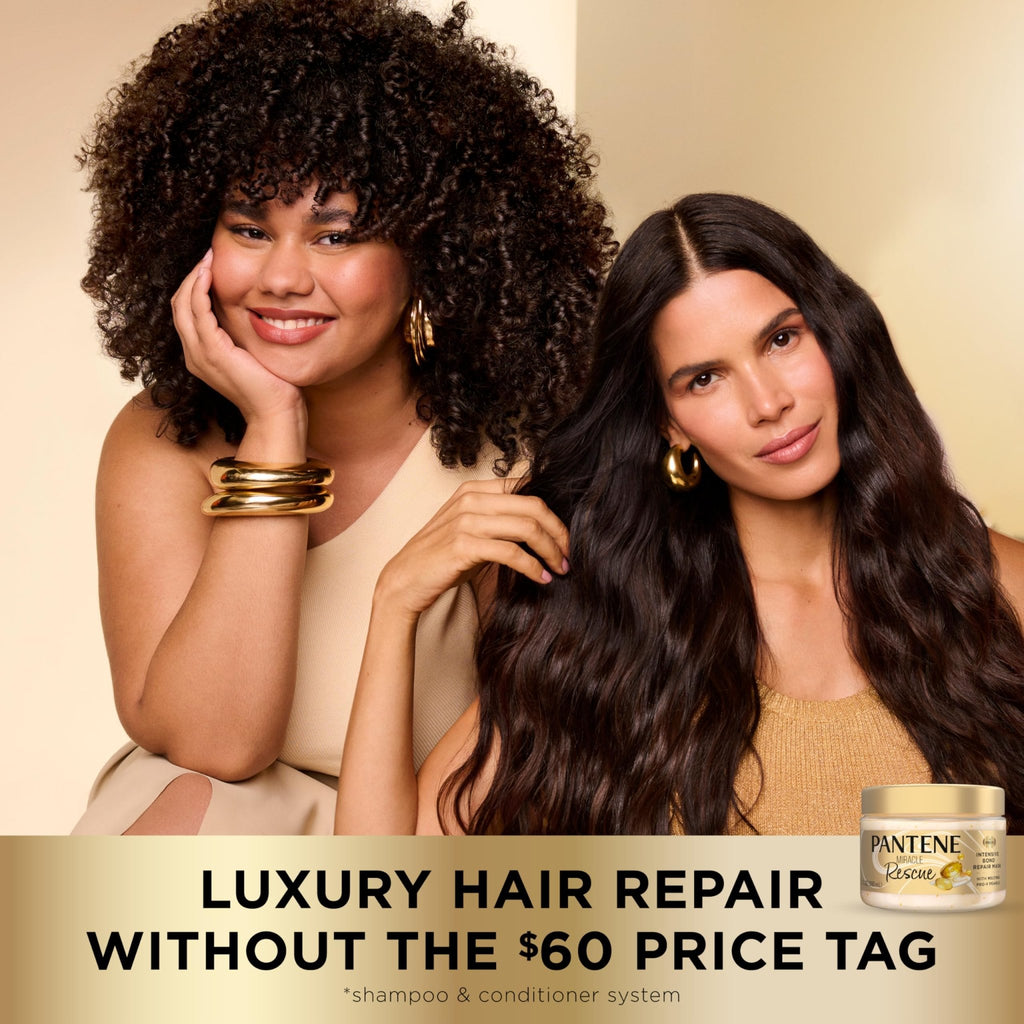 Pantene Miracle Rescue Hair Mask, Intensive Bond Repair with Melting Pro-V Pearls, Melts Away Damage, Builds Bonds, Strengthens Against Damage, - FENGGESTORE20