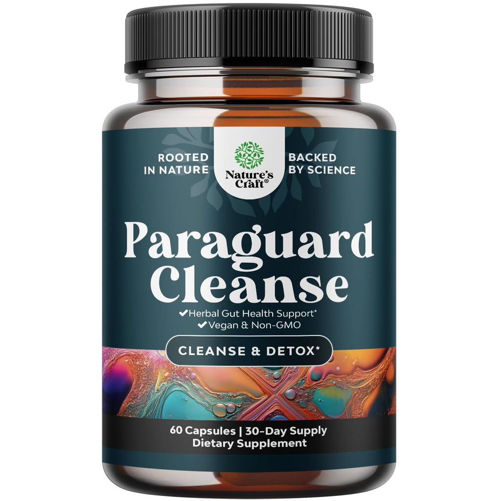 PARA-X Herbal Gut Health Supplement - Immune Support with Black Walnut Wormwood & Cloves - Supports Digestive Health & Gut Health for Women & Men - FENGGESTORE20