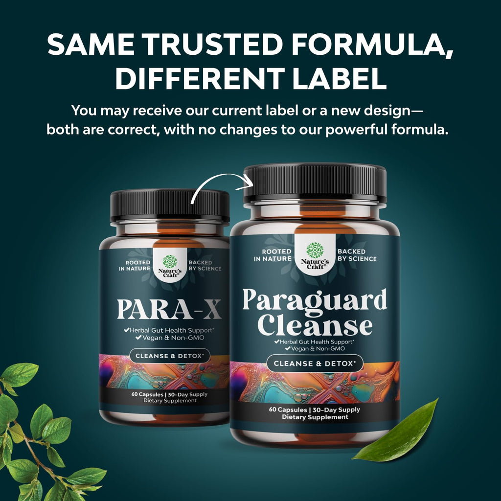 PARA-X Herbal Gut Health Supplement - Immune Support with Black Walnut Wormwood & Cloves - Supports Digestive Health & Gut Health for Women & Men - FENGGESTORE20