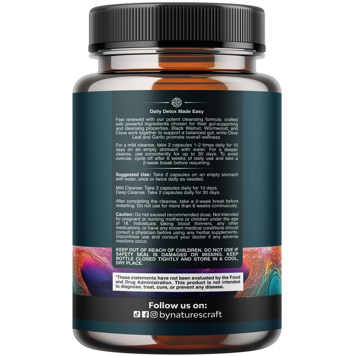 PARA-X Herbal Gut Health Supplement - Immune Support with Black Walnut Wormwood & Cloves - Supports Digestive Health & Gut Health for Women & Men - FENGGESTORE20