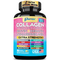 Parrox Collagen Peptides Types I, II, III, V & X, MCG Biotin, Keratin, Hyaluronic Acid, MSM, Zinc, Grape Seed Extract, Quercetin, Vitamin A, Vitamin C, Vitamin E, Magnesium, Folic Acid (90 Capsules) - FENGGESTORE20