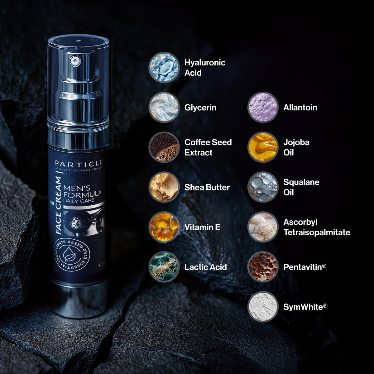 Particle 6-in-1 Face Cream for Men, Men’s Daily Hydrating Moisturizer with Vitamin c - FENGGESTORE20