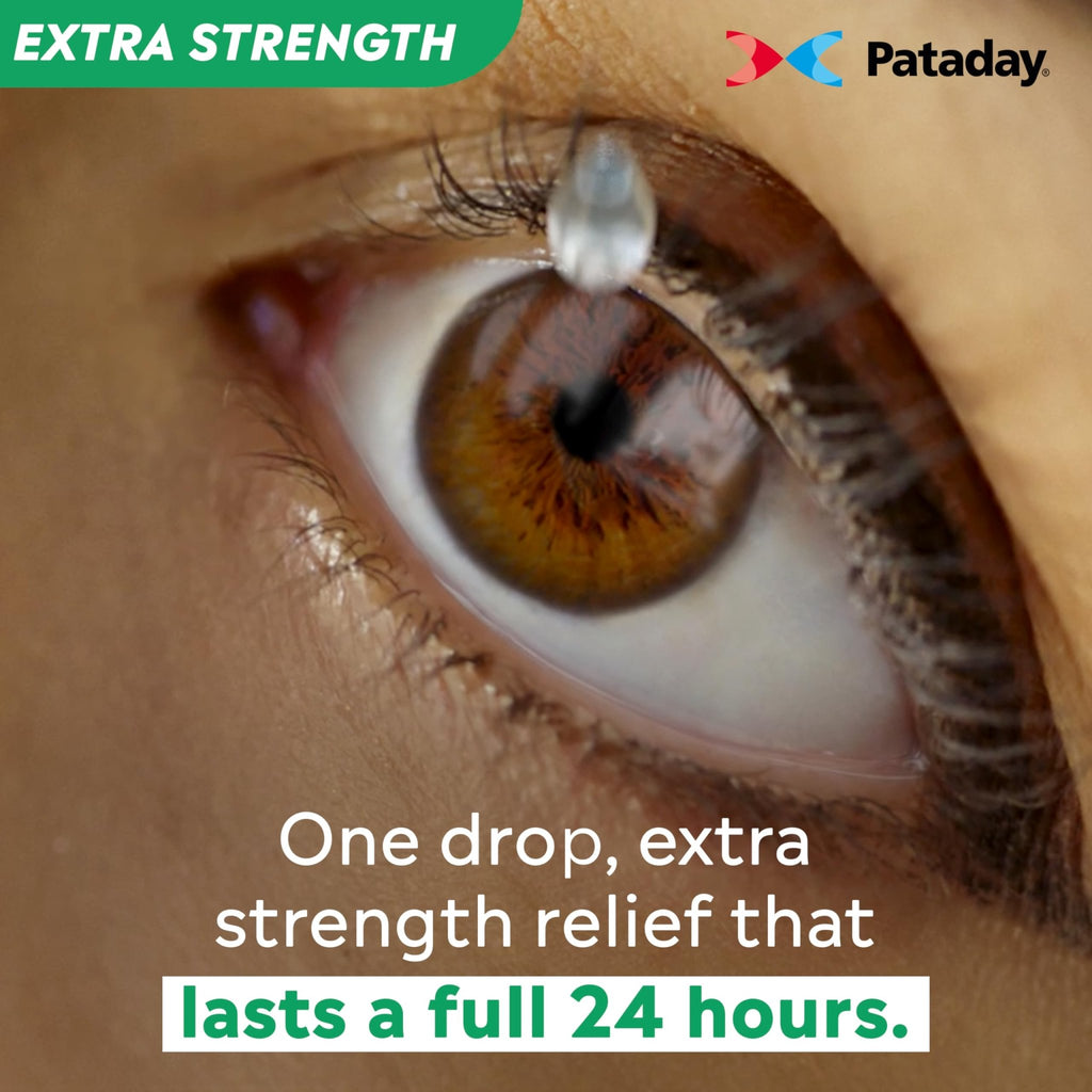 Pataday Once Daily Extra Strength Relief Allergy Eye Drops, 2.5 ml, Twin Pack, Antihistamine Eye Drops with Olopatadine 0.7% for Relief from Eye Allergy Itching, Works Up to 24 Hours - FENGGESTORE20