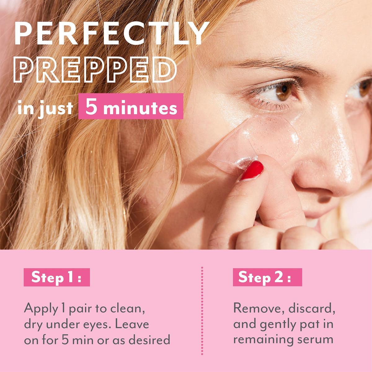 Patchology Serve Chilled Rosé Hydrating Under Eye Patches – Hyaluronic Acid & Antioxidant-Infused Eye Masks to Reduce Dark Circles - FENGGESTORE20