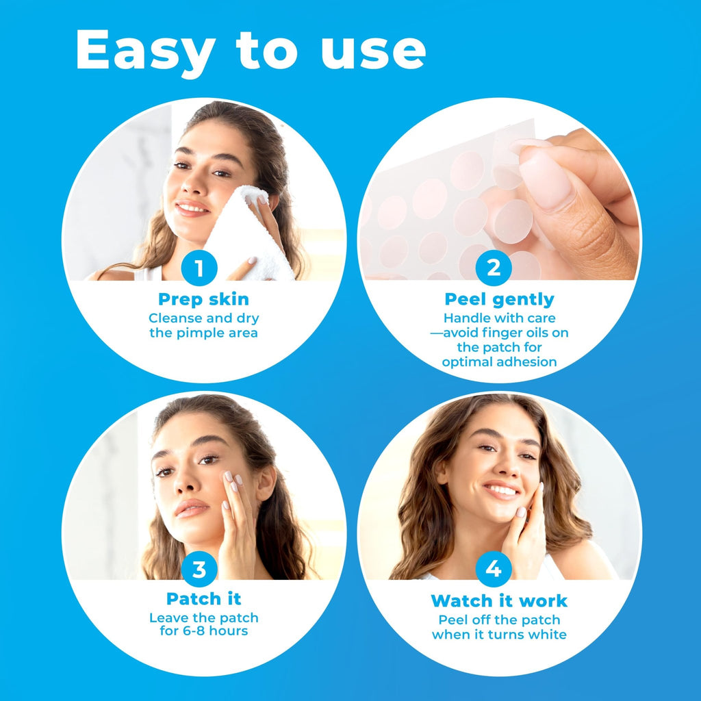 PatchRx Pimple Patches for Face (120 Patches), Hydrocolloid Acne Patches with Tea Tree Oil - FENGGESTORE20