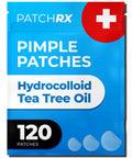 PatchRx Pimple Patches for Face (120 Patches), Hydrocolloid Acne Patches with Tea Tree Oil - FENGGESTORE20