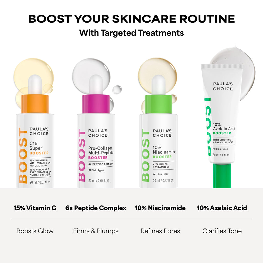 Paula's Choice BOOST C15 Super Booster, 15% Vitamin C Serum for Face, Face Serum with Vitamin E & Ferulic Acid - FENGGESTORE20