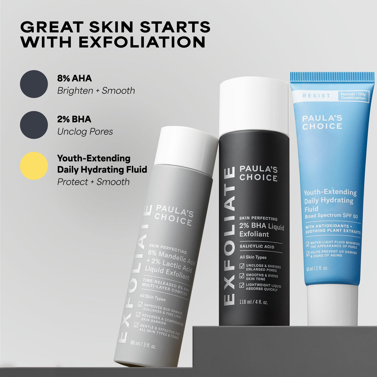 Paula's Choice RESIST Daily Hydrating Fluid Face Moisturizer with SPF 50 Sunscreen, Face Sunscreen for Oily Skin, Chamomile & Vitamin E, UVA/UVB Protection, Fragrance-Free, TSA Friendly, 2 Fl Oz - FENGGESTORE20