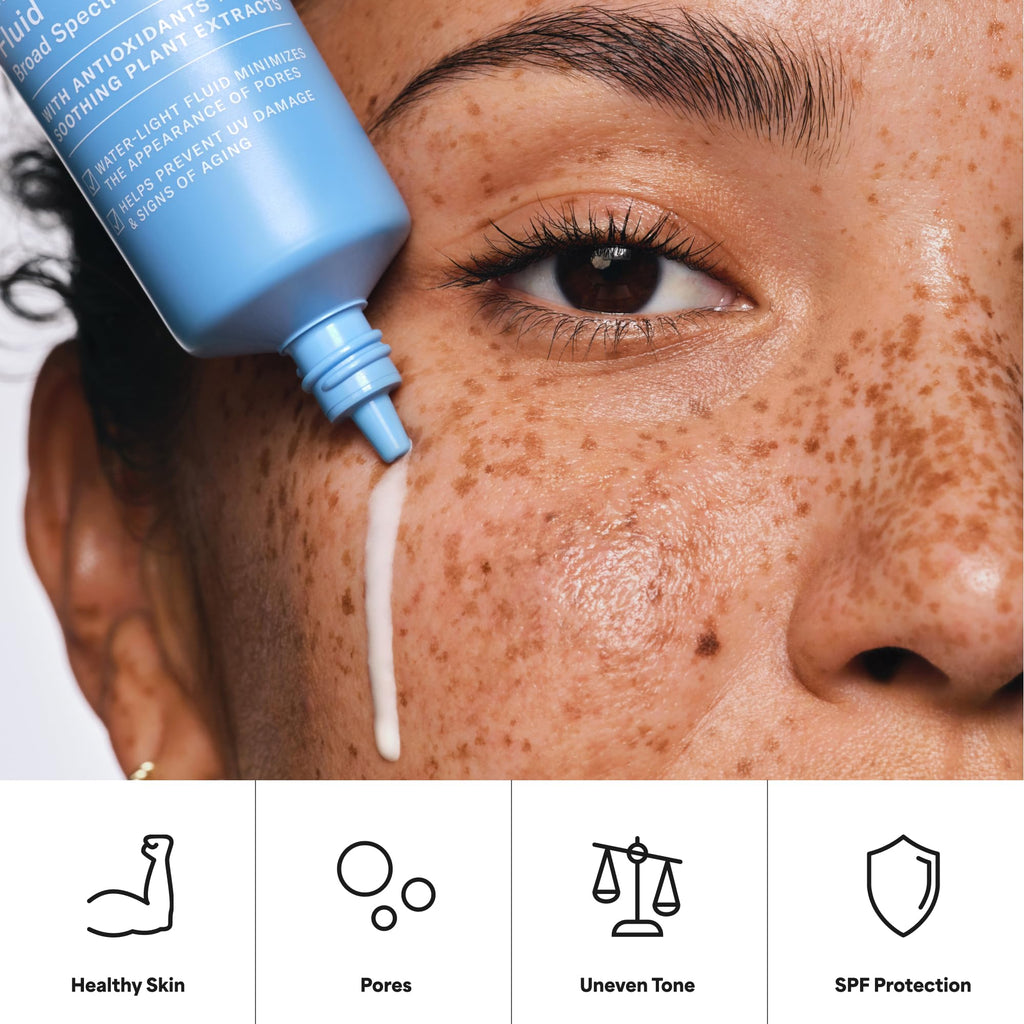Paula's Choice RESIST Daily Hydrating Fluid Face Moisturizer with SPF 50 Sunscreen, Face Sunscreen for Oily Skin, Chamomile & Vitamin E, UVA/UVB Protection, Fragrance-Free, TSA Friendly, 2 Fl Oz - FENGGESTORE20