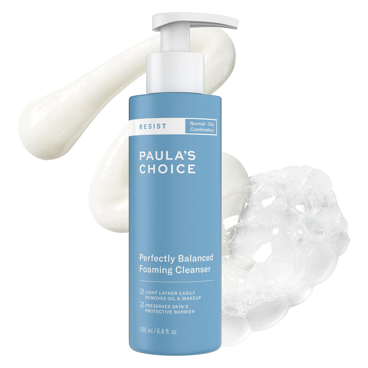 Paula's Choice RESIST Perfectly Balanced Foaming Facial Cleanser, Face Cleanser with Hyaluronic Acid & Aloe, Anti-Aging Face Wash - FENGGESTORE20