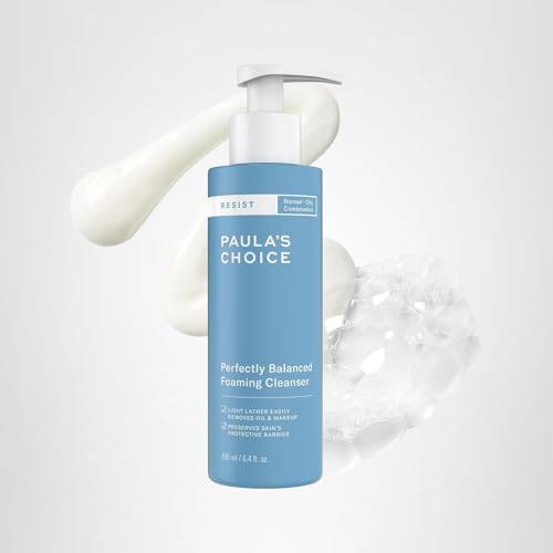 Paula's Choice RESIST Perfectly Balanced Foaming Facial Cleanser, Face Cleanser with Hyaluronic Acid & Aloe, Anti-Aging Face Wash - FENGGESTORE20