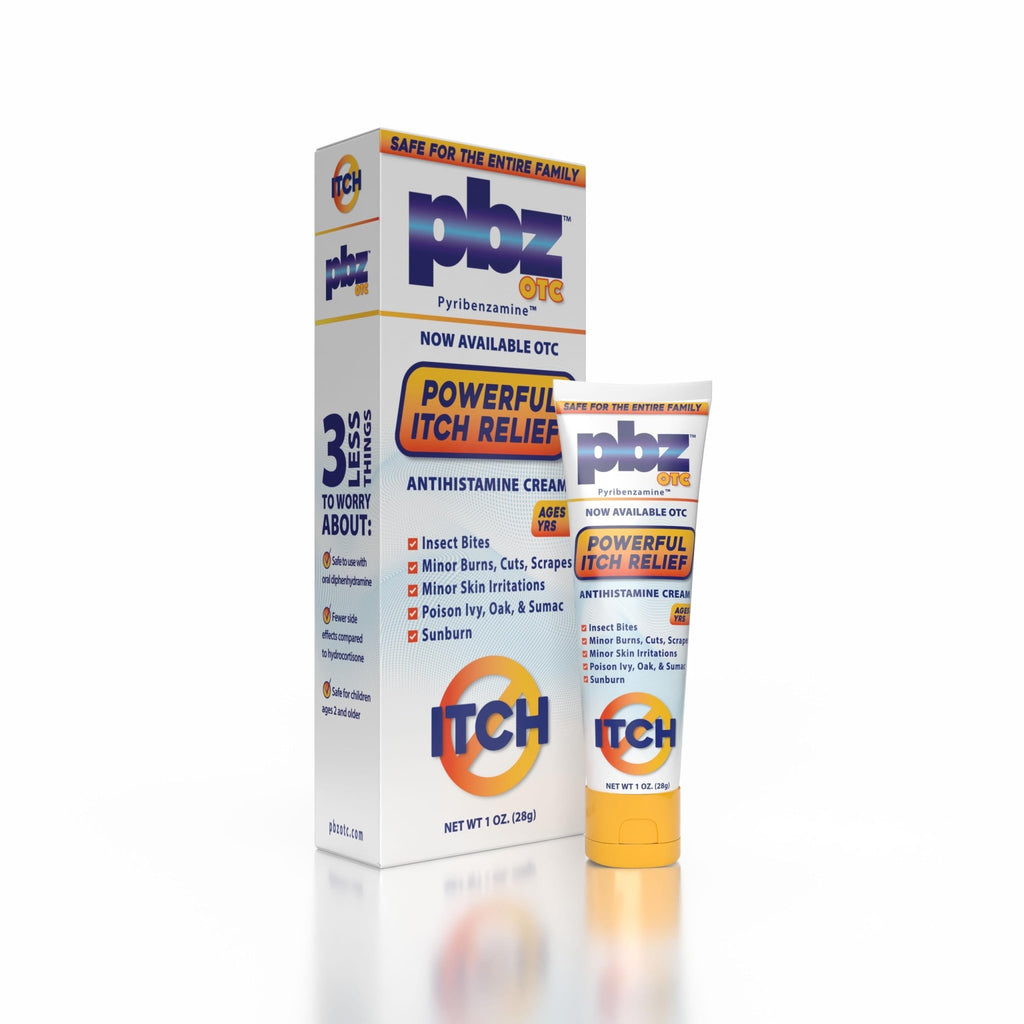 PBZ OTC Antihistamine Cream with 1% Tripelennamine HCl, Kid Safe Itch Relief, 1 oz - FENGGESTORE20