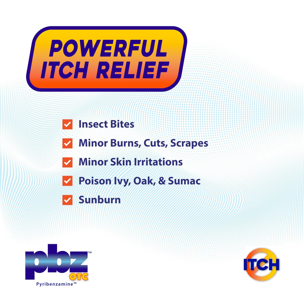 PBZ OTC Antihistamine Cream with 1% Tripelennamine HCl, Kid Safe Itch Relief, 1 oz - FENGGESTORE20