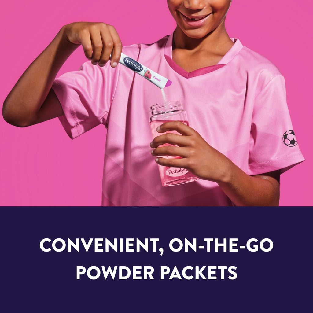 Pedialyte Electrolyte Powder, Hydration Drink for Kids & Adults, Variety Pack: Strawberry, Fruit Punch, Grape, and Apple, 24 Powder Packets - FENGGESTORE20