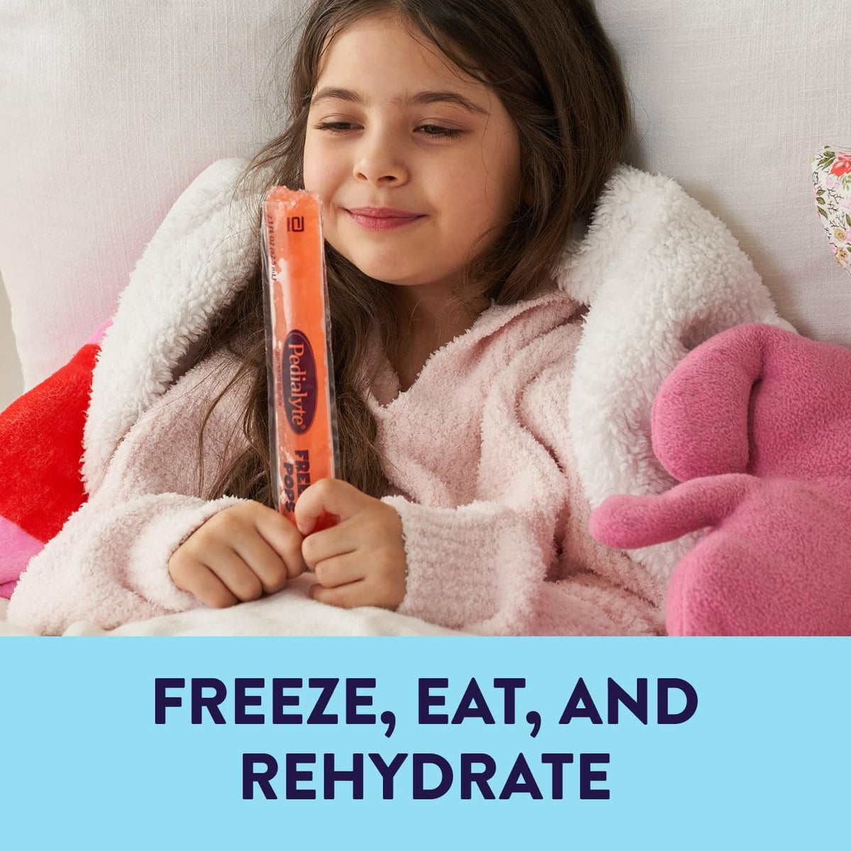 Pedialyte Electrolyte Solution Freezer Pops, Hydration Variety Pack— Grape, Blue Raspberry, Cherry, Orange, Pack of 64 - FENGGESTORE20