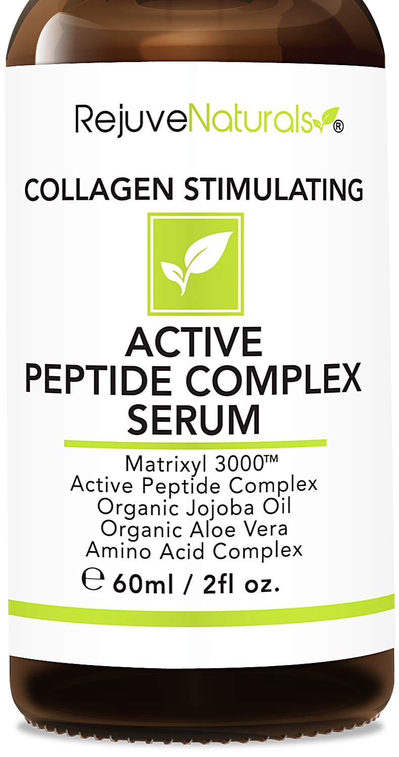 Peptide Complex Serum with Matrixyl 3000 (2 oz, Double-Sized) Minimizes Look of Fine Lines & Deep Wrinkles, Crow's Feet, Crepey Skin. Lightweight Anti Aging Moisturizer for Face & Neck - FENGGESTORE20