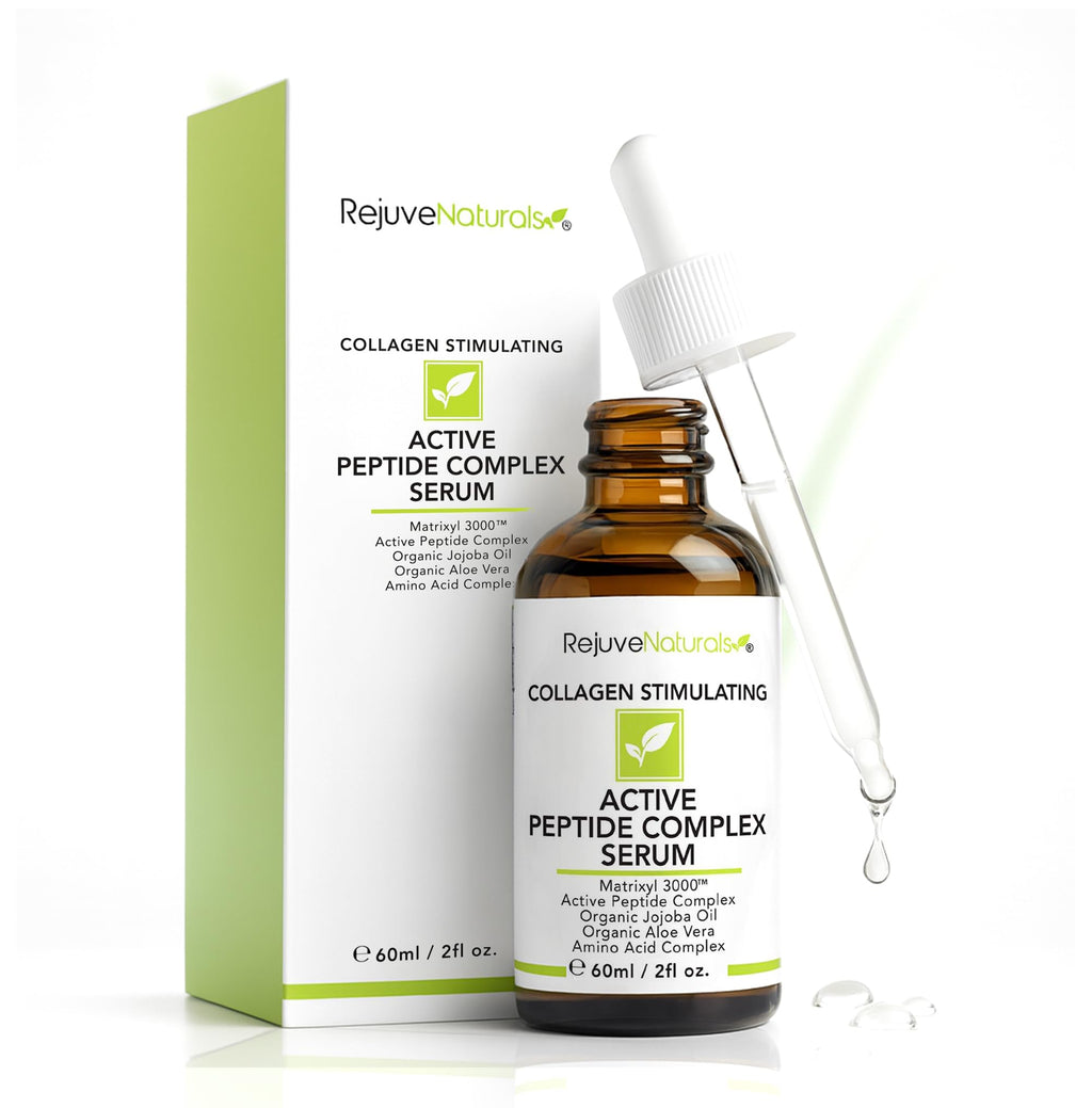 Peptide Complex Serum with Matrixyl 3000 (2 oz, Double-Sized) Minimizes Look of Fine Lines & Deep Wrinkles, Crow's Feet, Crepey Skin. Lightweight Anti Aging Moisturizer for Face & Neck - FENGGESTORE20