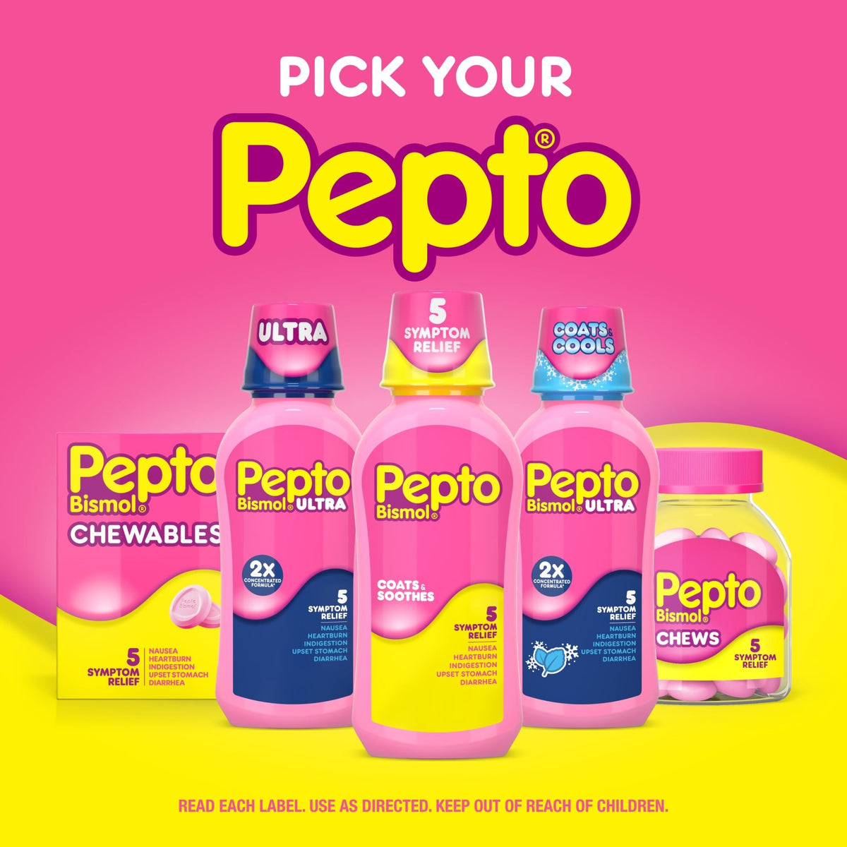 Pepto Bismol Liquid, Upset Stomach Relief, Nausea Relief, Heartburn Relief, Indigestion Relief, Anti Diarrhea Medication for Adults - 5 Symptom Fast Relief, 2x12 oz - FENGGESTORE20