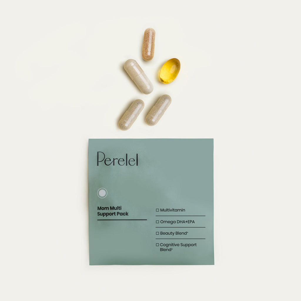 Perelel Mom Multi Support Pack, Postnatal Vitamins for Women with Omega 3 Dha, Iron, Collagen, & Vitamin B12 to Support Postpartum Health - FENGGESTORE20