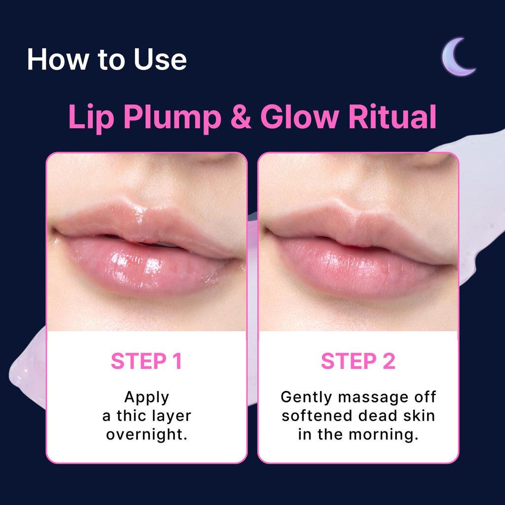Perfect Sleep Lip Collagen 0.50fl.oz, Intensive Collagen Lip Sleeping Mask Infused with Peptides, Rice Protein & Willow Bark Extract - FENGGESTORE20