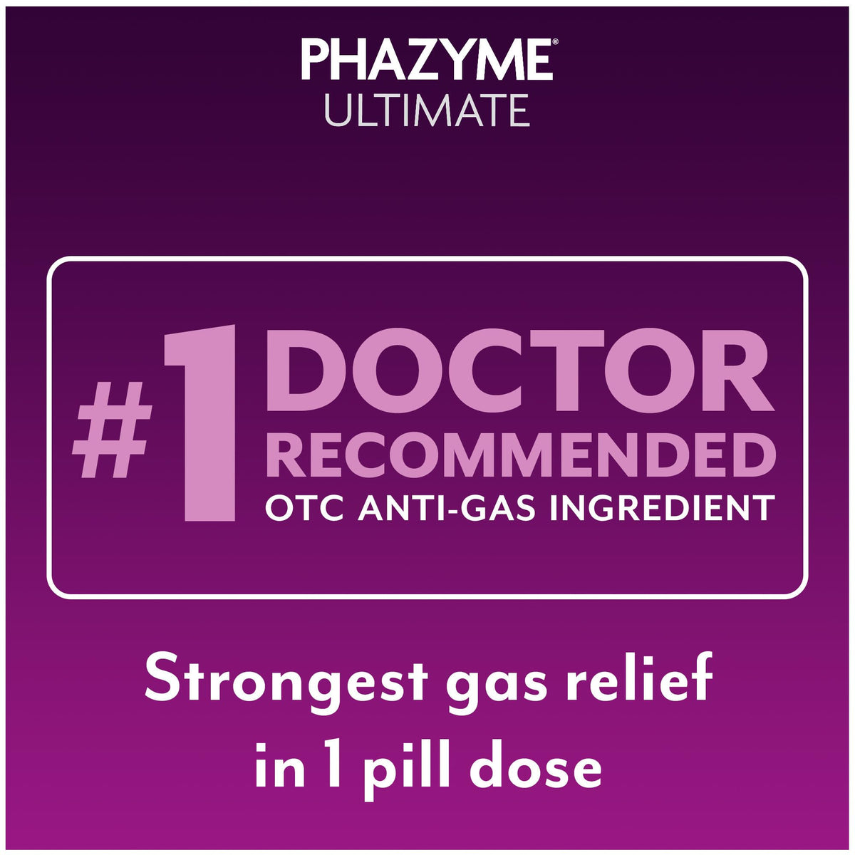 Phazyme Ultimate Strength Anti-Gas 500 mg Simethicone Gas Relief for Adults, Fast Gels Quickly Ease Bloating, Pressure and Discomfort, 20 Count - FENGGESTORE20
