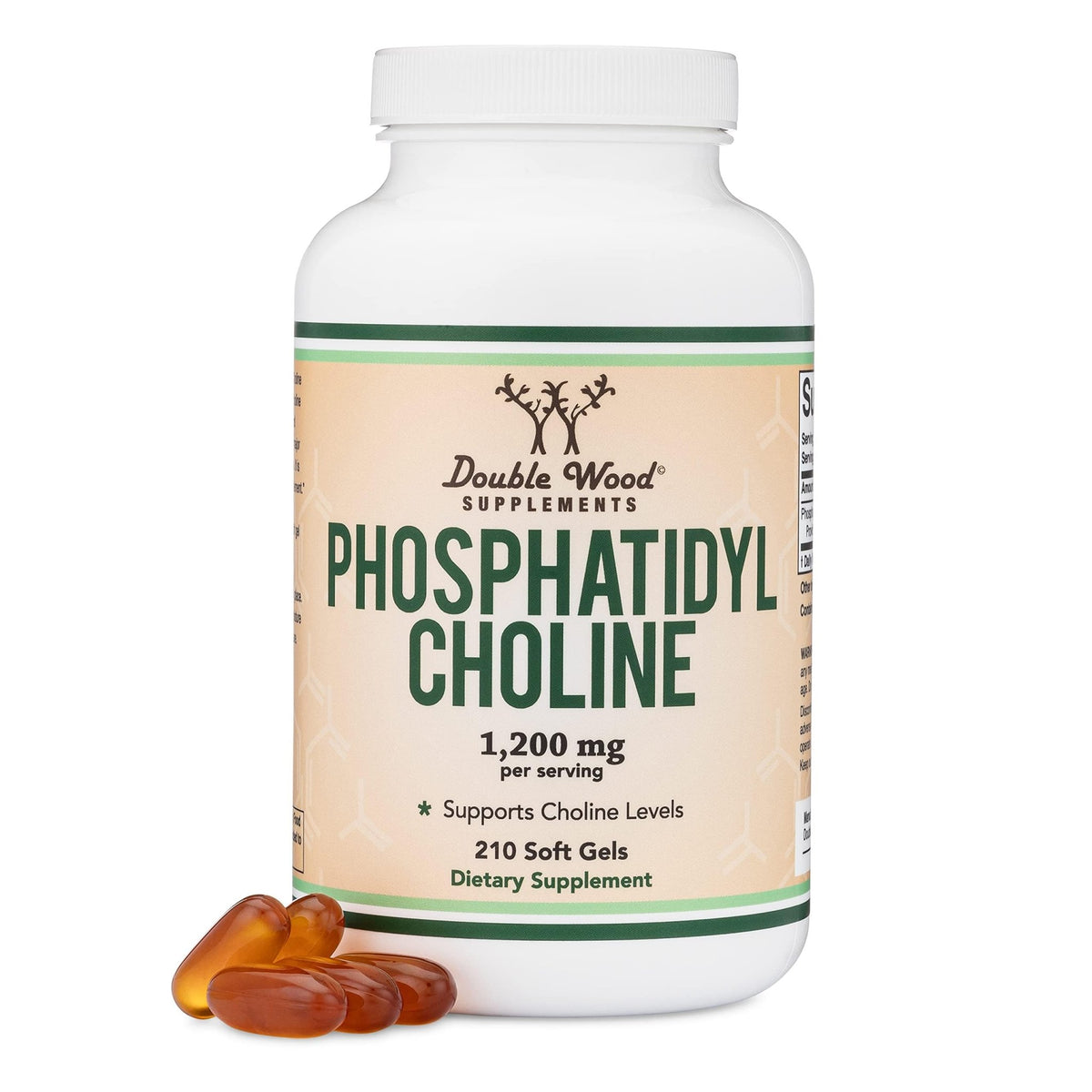 Phosphatidylcholine 1,200mg – 210 Softgels – Enhanced Version of Sunflower and Soy Lecithin (Choline Supplements) - Non-GMO and Gluten Free - FENGGESTORE20