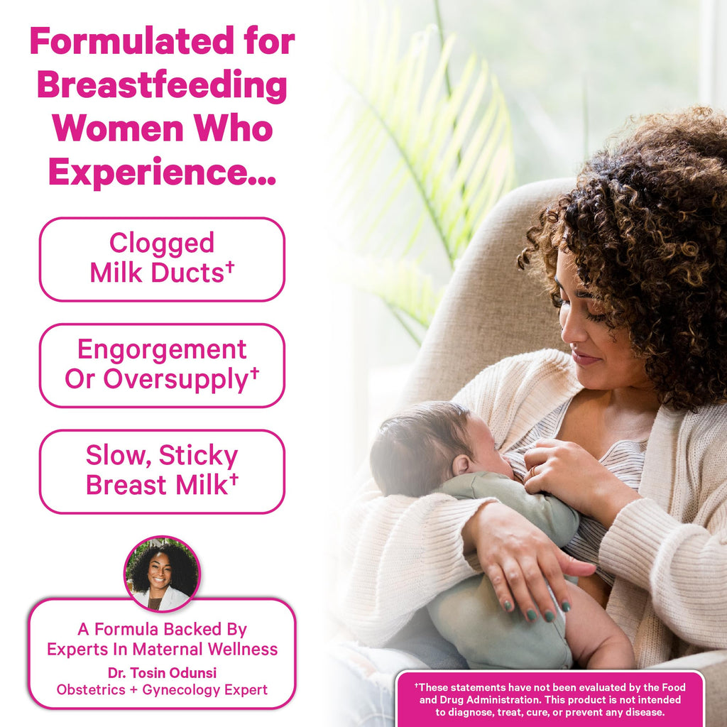 Pink Stork Sunflower Lecithin Supplement - 1200 mg for Clogged Milk Ducts - Breastfeeding Essentials for Postpartum Moms - FENGGESTORE20