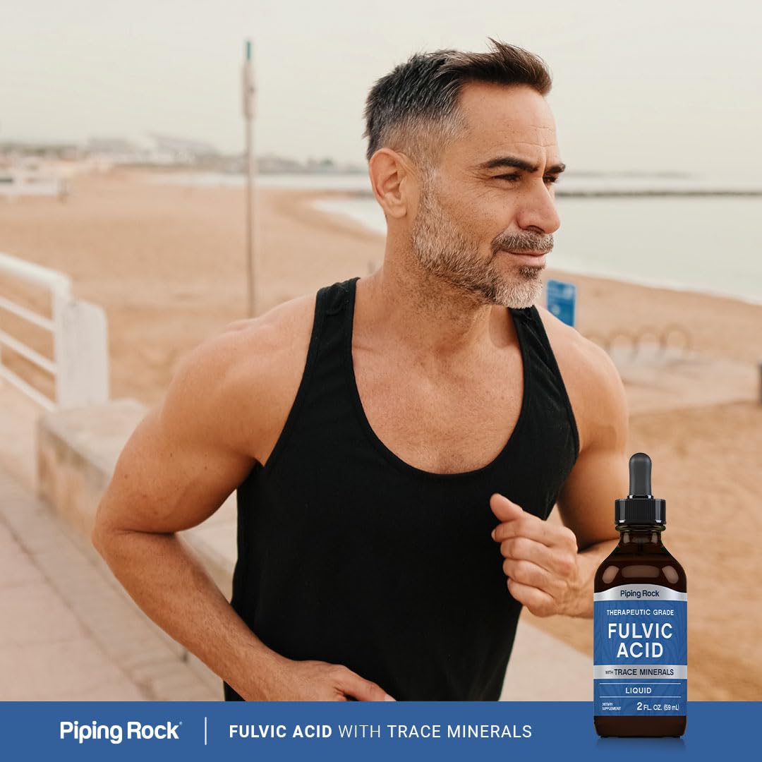 Piping Rock Liquid Fulvic Acid Drops | 2 fl oz | with Trace Minerals | Ionic Supplement | Vegetarian, Non-GMO & Gluten Free - FENGGESTORE20