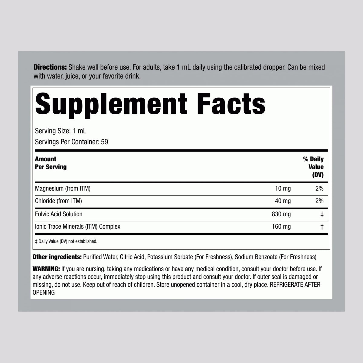 Piping Rock Liquid Fulvic Acid Drops | 2 fl oz | with Trace Minerals | Ionic Supplement | Vegetarian, Non-GMO & Gluten Free - FENGGESTORE20