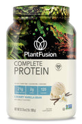 PlantFusion Complete Vegan Protein Powder - Plant Based Protein Powder With BCAAs, Digestive Enzymes and Pea Protein - Keto, Gluten Free, Soy Free, Non-Dairy, No Sugar, Non-GMO - Vanilla Bean 2 lb - FENGGESTORE20
