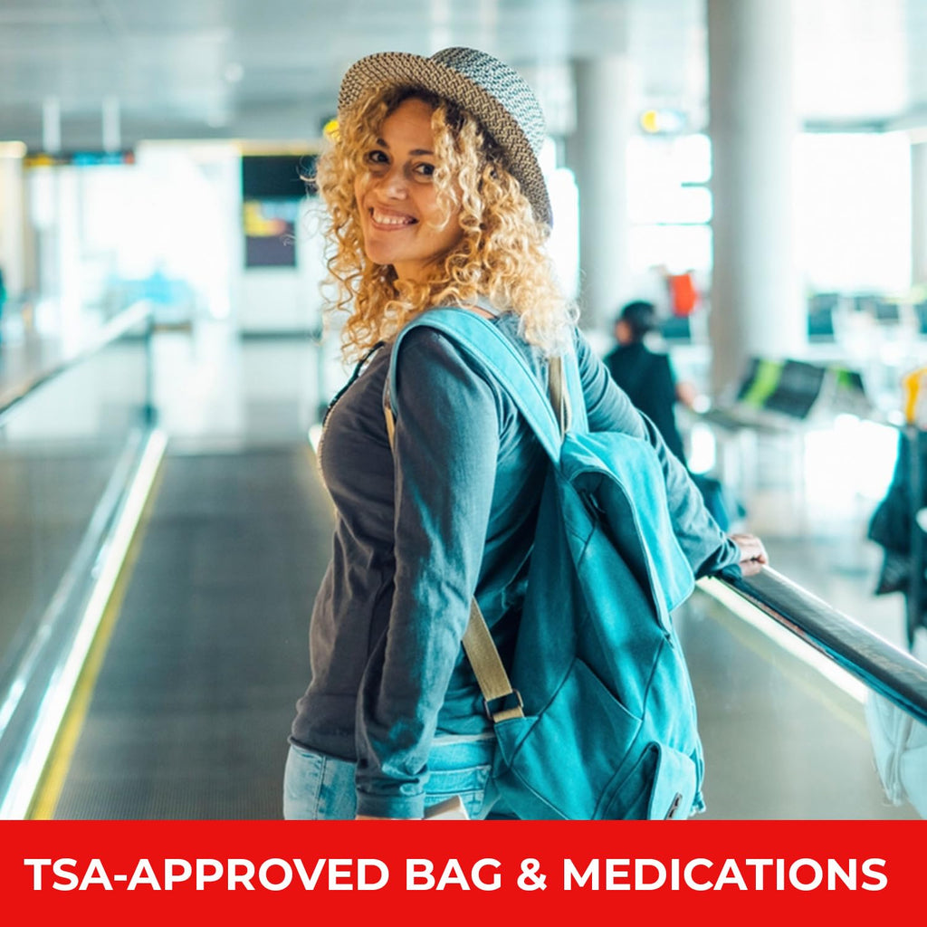 Pocket RX Mini Travel Medicine Kit – TSA-Approved First Aid Pouch with 10 Essential OTC Medications for Headache, Pain, Allergy, Upset Stomach & More – Compact, USA Made (17 Tablets) - FENGGESTORE20