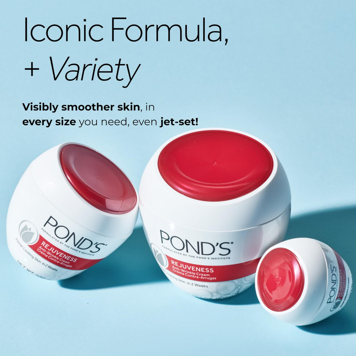 POND’S Rejuveness Face Cream – Anti-Aging Face Moisturizer with AHA’s, Vitamin E & Collagen – Daily Wrinkle Cream for Women - FENGGESTORE20