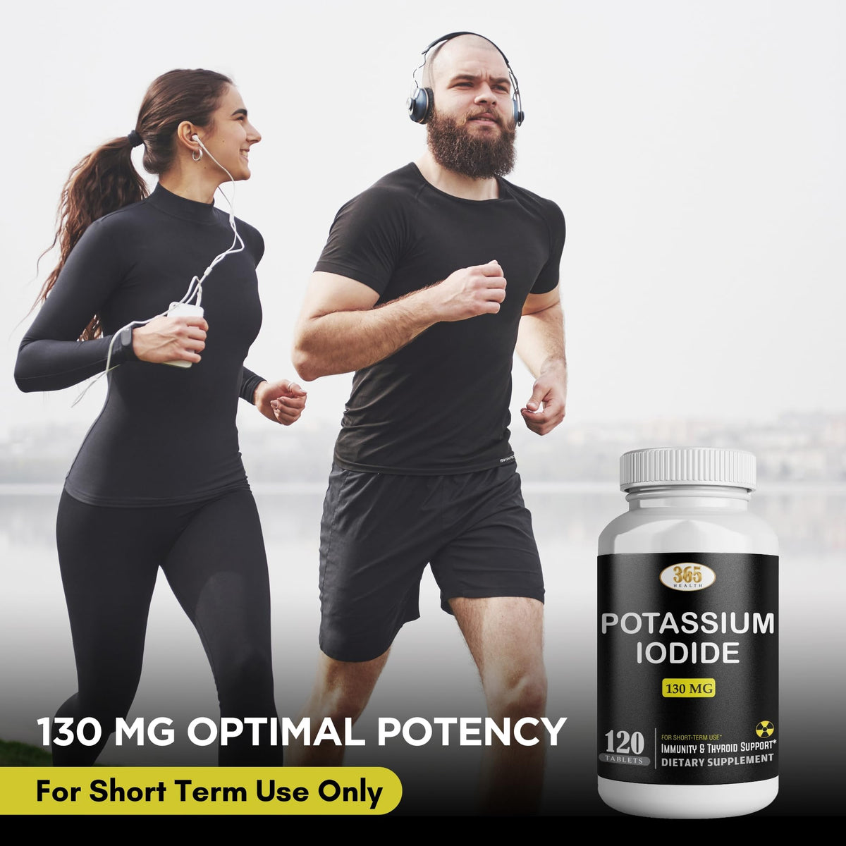 Potassium Iodide130 mg - KI Tablets- Potassium130 mg - USA Made Potassium Iodine Pills YODO Naciente - FENGGESTORE20