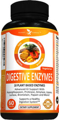 Potent Garden Digestive Enzymes -18 Plant Based Enzymes with amylase lipase bromelain Protease lactase & Other Enzymes - One Pre Meal Pill Supports Healthy - FENGGESTORE20