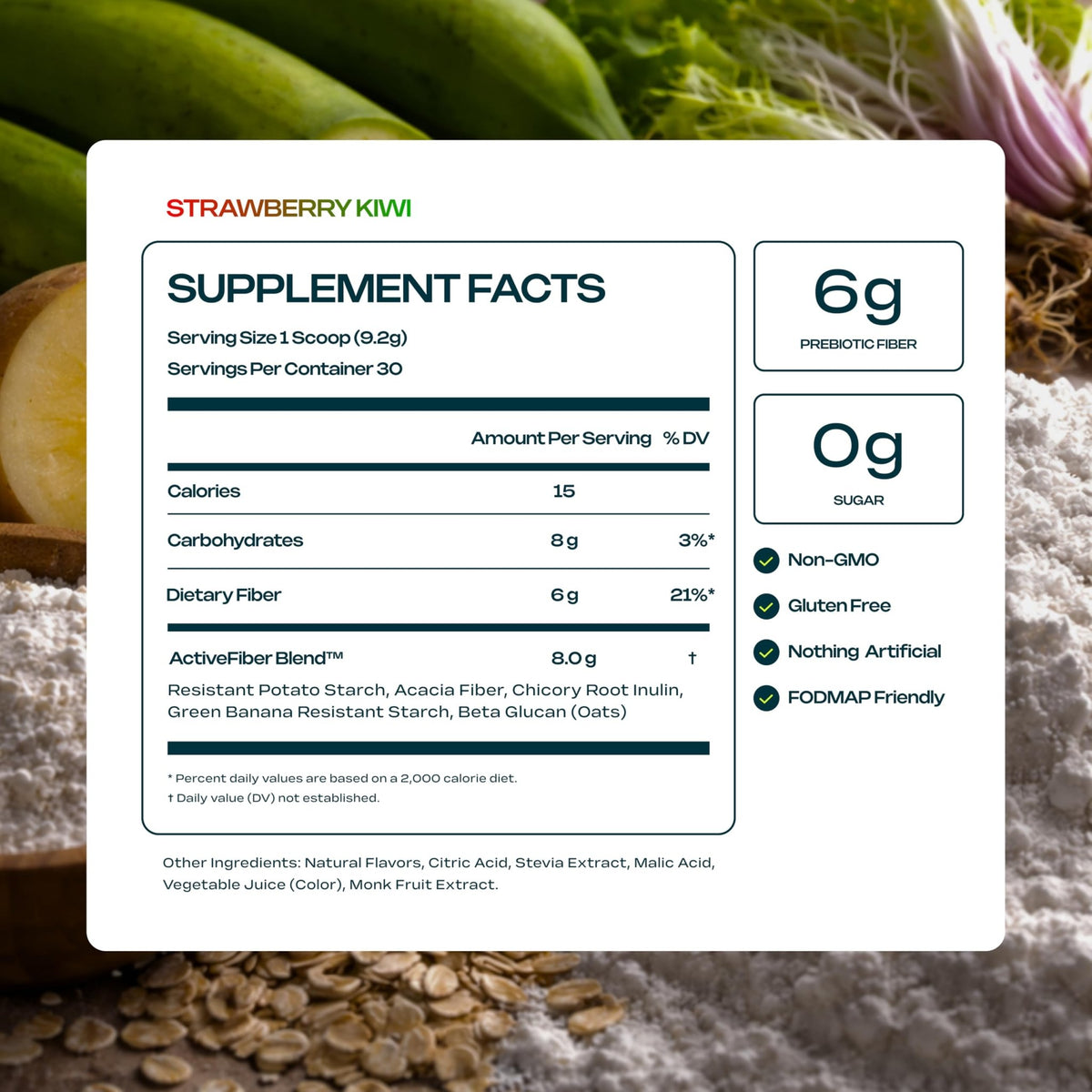 Prebiotic Fiber Supplement for Women & Men – 6g Prebiotic Fiber Powder – Daily Blend for Gut Health, Bloating, Regular Digestion & Energy – Soluble & Insoluble, - FENGGESTORE20