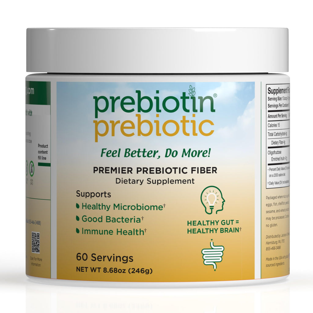Prebiotin Prebiotic Fiber Supplement Powder 8.68 oz Supports Digestive Health High Fiber, Boosts Probiotics, Reduces Hunger All-Natural, Gluten-Free - FENGGESTORE20