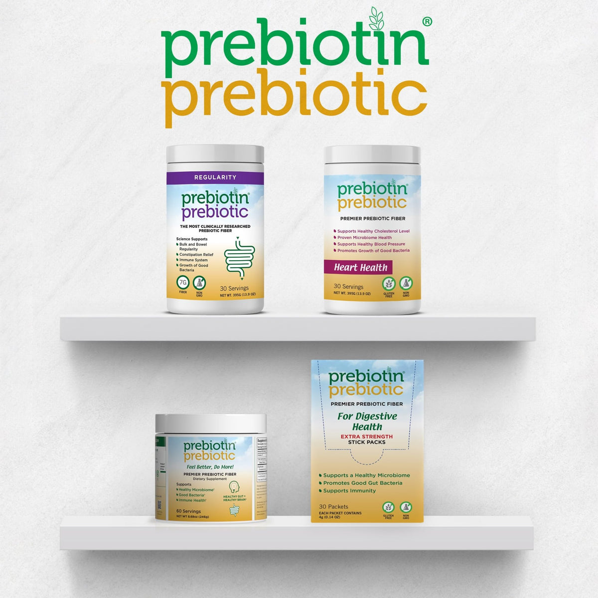 Prebiotin Prebiotic Fiber Supplement Powder 8.68 oz Supports Digestive Health High Fiber, Boosts Probiotics, Reduces Hunger All-Natural, Gluten-Free - FENGGESTORE20