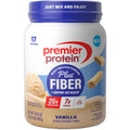 Premier Protein Powder Plus Fiber, Vanilla, 25g Protein, 7g Fiber to Support Gut Health, No Added Sugar (17 Servings) - FENGGESTORE20