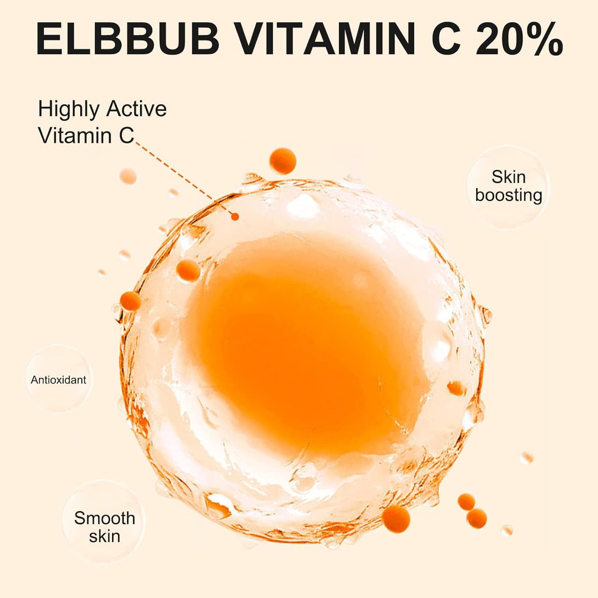 Premium 20% Vitamin C Serum For Face with Hyaluronic Acid, Retinol & Amino Acids - Boost Skin Collagen,Hydrate & Plump Skin, - FENGGESTORE20