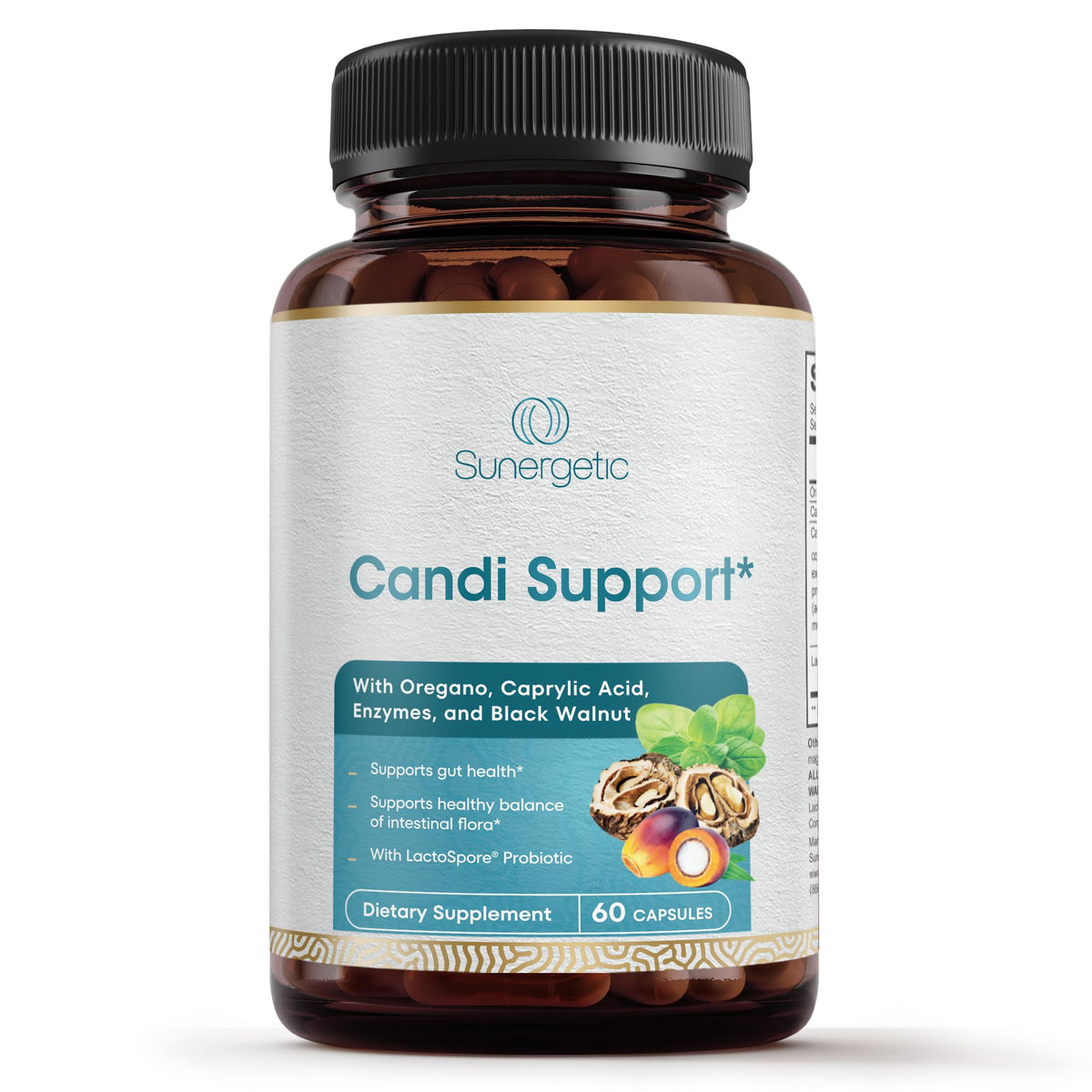 Premium Candida Cleanse Supplement – Candida Support Supplement with Oregano, Caprylic Acid, Black Walnut & Probiotics – Supports Gut Health, - FENGGESTORE20